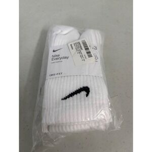 Nike Everyday Lightweight NEW Crew Socks 3 Pair Mens Shoe 8 12 Womens Shoe 10 13